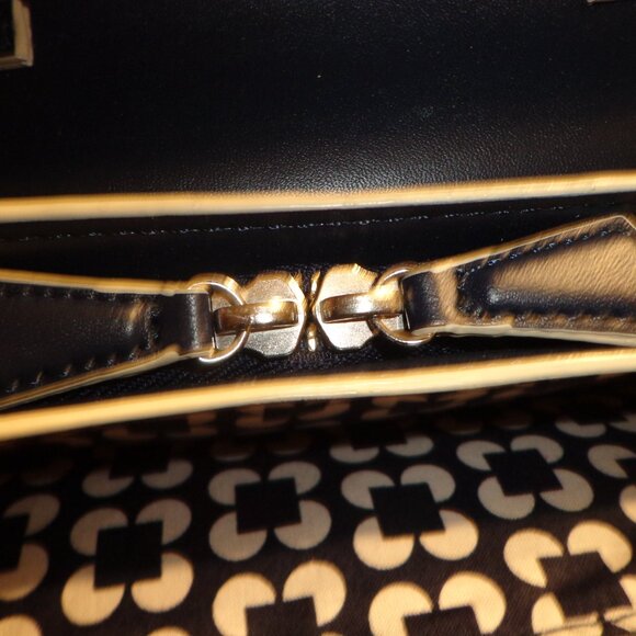 NWOT VERA BRADLEY SATCHEL Navy/White Snap Closure Zip Pouch - Picture 5 of 11